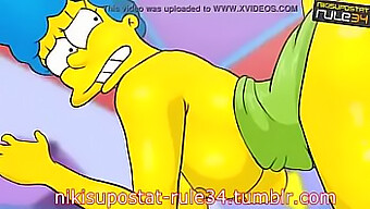 Huge Booty Babe Gets Naughty In Simpsons-Themed Porn